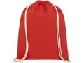 Orissa 100 g/m² GOTS organic cotton drawstring backpack 21