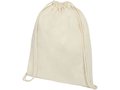 Oregon 140 g/m² cotton drawstring backpack 5