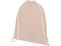 Orissa 140 g/m² GOTS organic cotton drawstring backpack 30