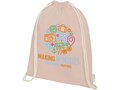 Orissa 140 g/m² GOTS organic cotton drawstring backpack 31