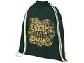 Orissa 140 g/m² GOTS organic cotton drawstring backpack 36