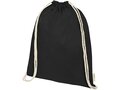 Orissa 140 g/m² GOTS organic cotton drawstring backpack 25