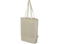 Pheebs 150 g/m² recycled cotton tote bag with front pocket 9L