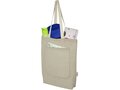 Pheebs 150 g/m² recycled cotton tote bag with front pocket 9L 4