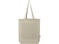 Pheebs 150 g/m² recycled cotton tote bag with front pocket 9L 2