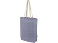 Pheebs 150 g/m² recycled cotton tote bag with front pocket 9L