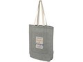 Pheebs 150 g/m² recycled cotton tote bag with front pocket 9L 25