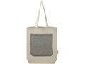 Pheebs 150 g/m² recycled cotton tote bag with front pocket 9L 41