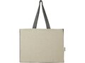 Pheebs 190 g/m² recycled cotton gusset tote bag with contrast sides 18L 2