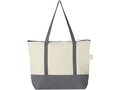 Repose 320 g/m² recycled cotton zippered tote bag 10L 2