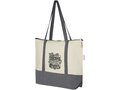 Repose 320 g/m² recycled cotton zippered tote bag 10L 1