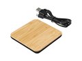 Leaf bamboo and fabric wireless charging pad 6