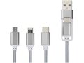 Versatile 3-in-1 charging cable with dual input 15