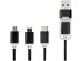 Versatile 3-in-1 charging cable with dual input 20