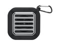 Solo 3W IPX5 RCS recycled plastic solar Bluetooth® speaker with carabiner 4