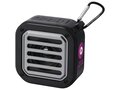 Solo 3W IPX5 RCS recycled plastic solar Bluetooth® speaker with carabiner 1