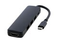 Loop RCS recycled plastic multimedia adapter USB 2.0-3.0 with HDMI port