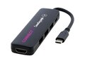 Loop RCS recycled plastic multimedia adapter USB 2.0-3.0 with HDMI port 1