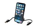 Chechia 5-in-1 recycled plastic 100 cm retractable data sync and 45W fast charge cable 15