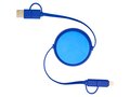 Alasia 5-in-1 100 cm recycled plastic and aluminium retractable data sync and 45W fast charge cable 10
