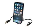 Alasia 5-in-1 100 cm recycled plastic and aluminium retractable data sync and 45W fast charge cable 27