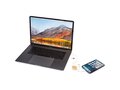 Chechia 5-in-1 recycled plastic 30 cm data sync and 27W fast charge cable with bamboo details 7
