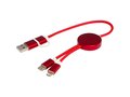 Alasia 5-in-1 recycled aluminium and plastic 30 cm data sync and 27W fast charge cable 5