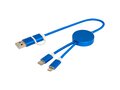 Alasia 5-in-1 recycled aluminium and plastic 30 cm data sync and 27W fast charge cable 12