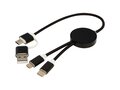 Alasia 5-in-1 recycled aluminium and plastic 30 cm data sync and 27W fast charge cable 28