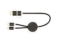 Alasia 5-in-1 recycled aluminium and plastic 30 cm data sync and 27W fast charge cable 25