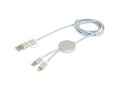 Alasia 5-in-1 recycled aluminium and plastic 150 cm data sync and 27W fast charge cable 18