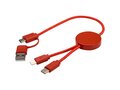 Citala 5-in-1 recycled plastic 30 cm data sync and 27W fast charge cable 10