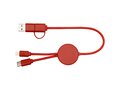 Citala 5-in-1 recycled plastic 30 cm data sync and 27W fast charge cable 22