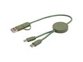Citala 5-in-1 recycled plastic 30 cm data sync and 27W fast charge cable 16