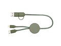 Citala 5-in-1 recycled plastic 30 cm data sync and 27W fast charge cable 14