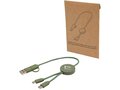 Citala 5-in-1 recycled plastic 30 cm data sync and 27W fast charge cable 12