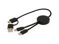 Citala 5-in-1 recycled plastic 30 cm data sync and 27W fast charge cable 13