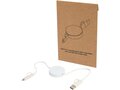 Citala 5-in-1 recycled plastic 90 cm retractable data sync and 40W fast charge cable