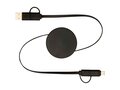 Citala 5-in-1 recycled plastic 90 cm retractable data sync and 40W fast charge cable 11