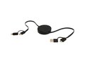 Citala 5-in-1 recycled plastic 90 cm retractable data sync and 40W fast charge cable 13