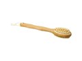 Orion 2-function bamboo shower brush and massager