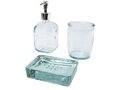 Jabony 3-piece recycled glass bathroom set