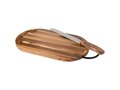 Prestige acacia wood chopping board with bread knife 3