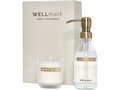 Wellmark Discovery 250 ml hand soap dispenser and 150 g scented candle set