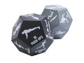 Simmons 2-piece fitness dice game set in recycled PET pouch 6