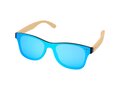Tan sunglasses with bamboo temples
