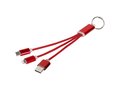 Metal 3-in-1 Charging Cable with Key-ring 16