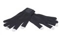 Touch screen gloves with label