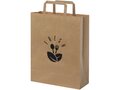 Kraft 80-90 g/m2 paper bag with flat handles - medium 7