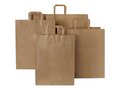 Kraft 80-90 g/m2 paper bag with flat handles - medium 12
